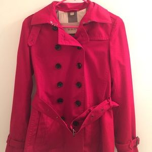 Burberry Brit Red Trench Coat