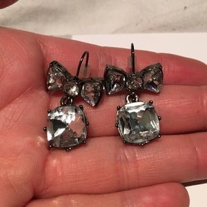 Betsey johnson bow earrings