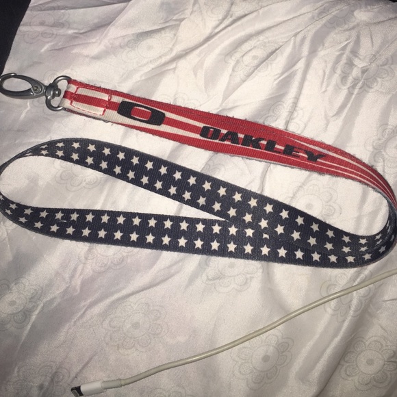 American flag Oakley key chain