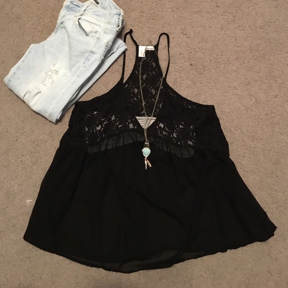 Lace babydoll top