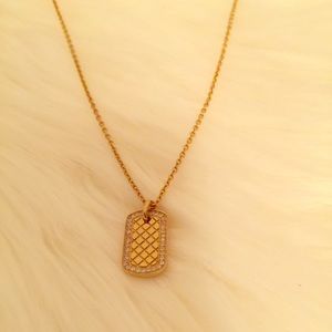 Inori Mini Gold Tone Dog Tag