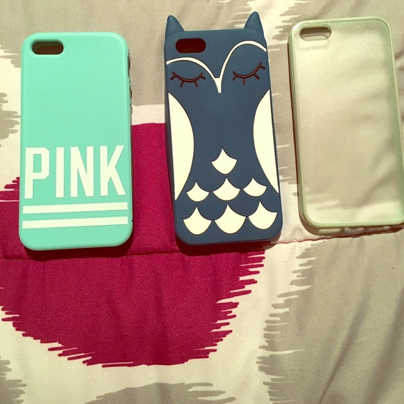 3 iPhone five cases! Very cute