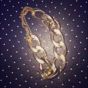 Gold chunky bracelet