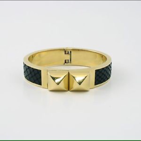 Michael Kors Glam Rock Black/Gold Python Bracelet - Picture 4 of 4