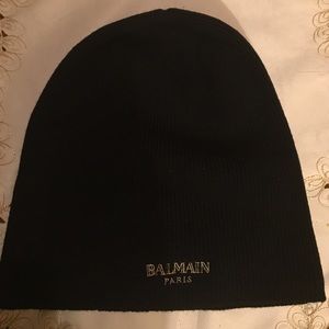 beanie from Balmain x H&M collection