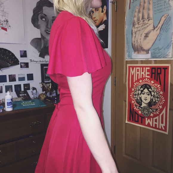 Vintage Red Sweetheart Party Dress! - Picture 3 of 4