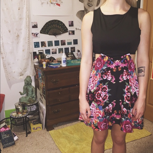 High Low Side Cutout Party Dress