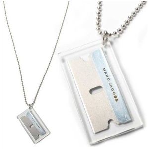 Marc Jacobs razor blade necklace