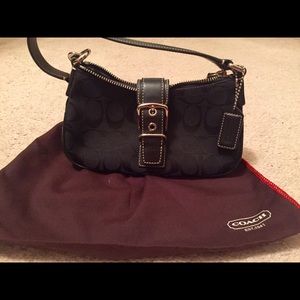 Small black Coach purse