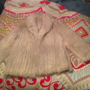 Beautiful Real Arctic Fox Fur Coat