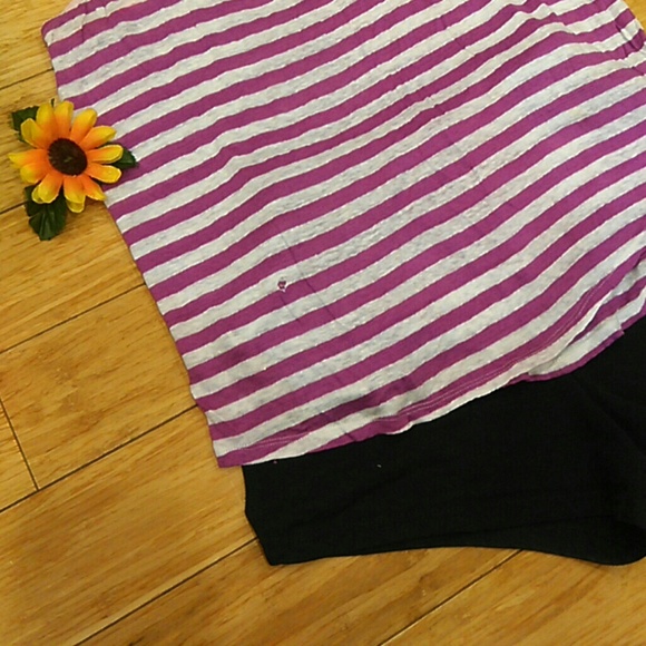 Grape Striped Tank - Picture 4 of 4