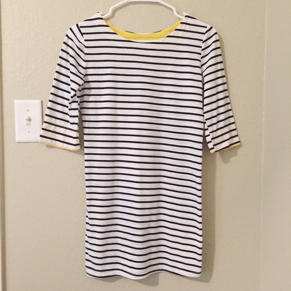 3/4 sleeve Striped dress