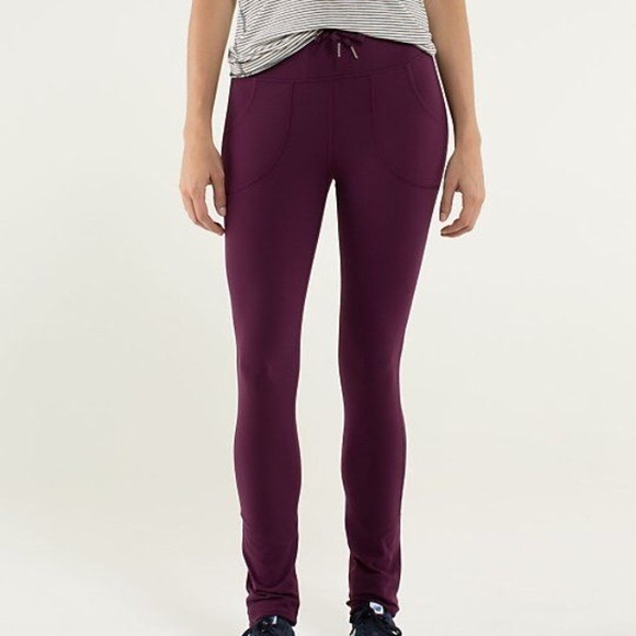 Maroon Skinny Will Pant