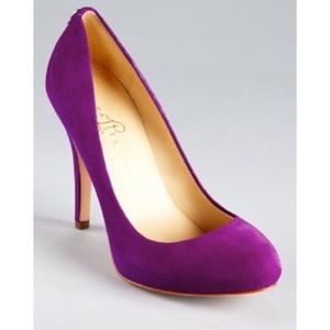 Ivanka Trump Purple Suede Pumps