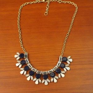 Navy Blue J. Crew Statement Necklace