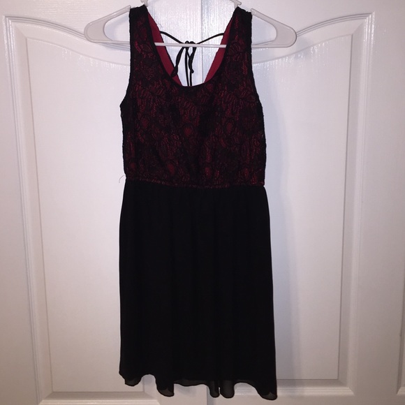 red lace dress
