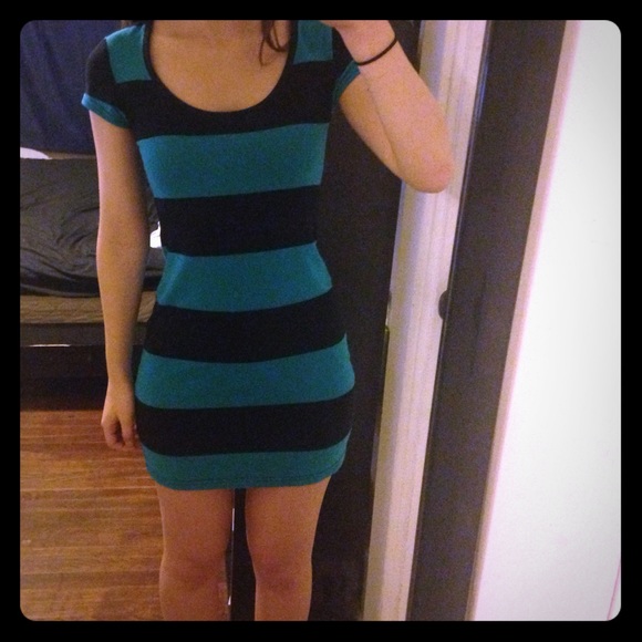 Striped t-shirt dress