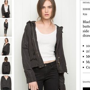 brandy melville black jacket