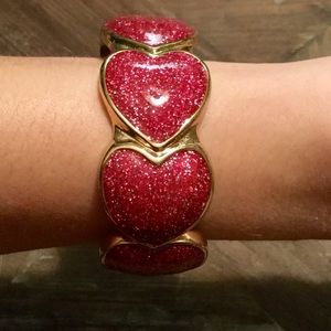 NWT - Betsey Johnson Heart Bangle