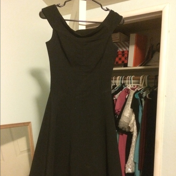 Black off the shoulder dress