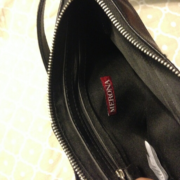 Black and White Merona Shoulder Bag - Picture 2 of 2