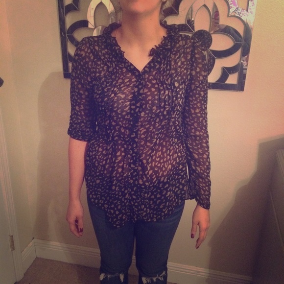 Cheetah button down