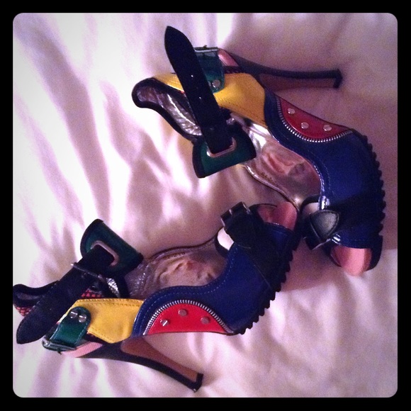 bucco | Shoes | Bucco Multi Color Heels | Poshmark