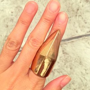 Gold armour ring
