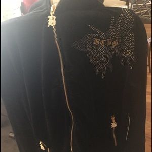 Bcbg velour jacket