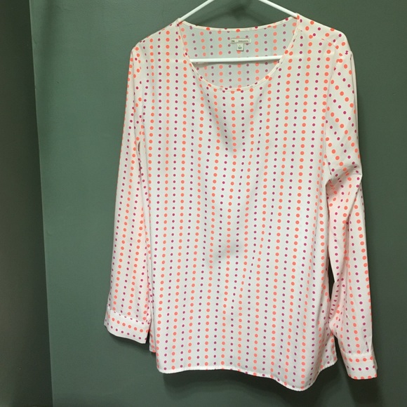 Women's gap dress shirt polka dots