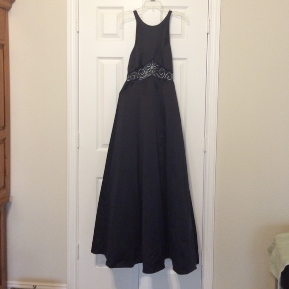 Midnight blue floor-length Formal / Prom dress - Picture 4 of 4