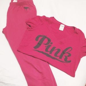 VS Pink Two Piece Set