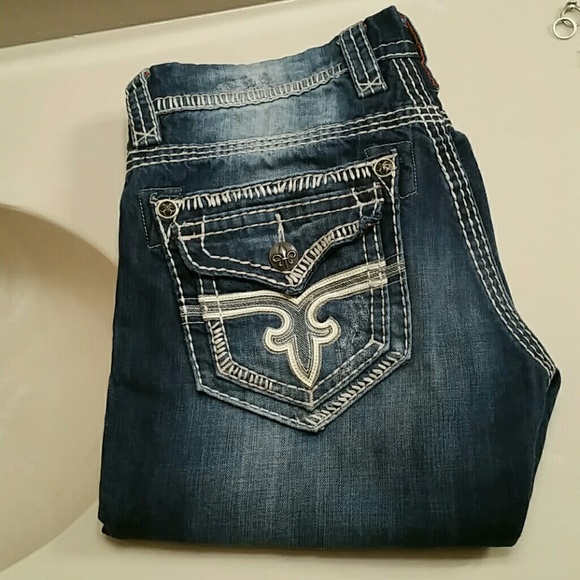 Mens Rock Revival Jeans