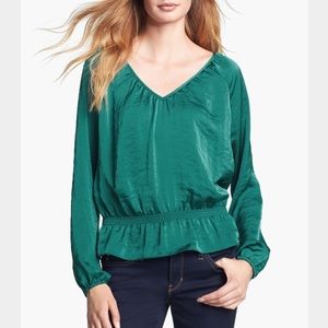 MICHAEL Michael Kors Green Silk Blouse