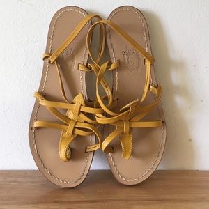 La Bottega Caprese Flat Sandas - leather