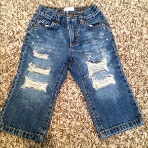 Size 12-18 months Distressed Baby Jeans
