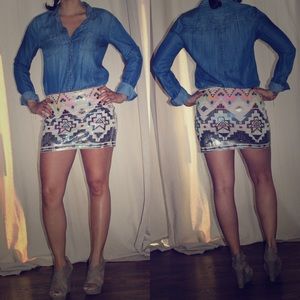 Express Sequin Skirt