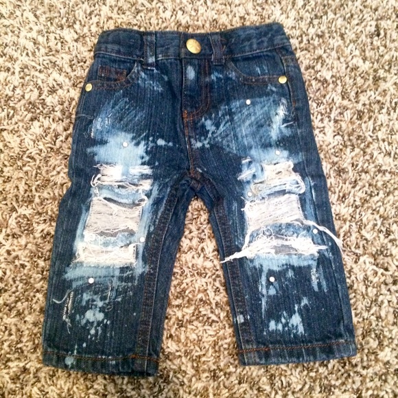 distressed baby jeans