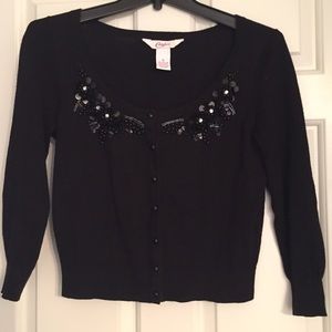 Embroidered shrug