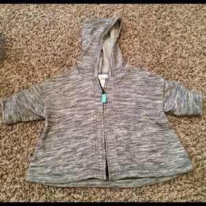 Size 2T Girls 3 Quarter Sleeve Zip Up Jacket