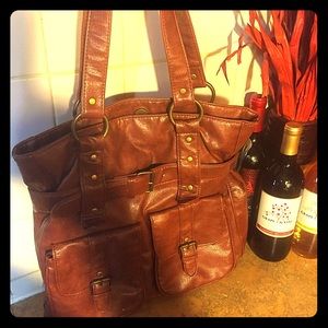 Faux Leather DSW shoulder bag