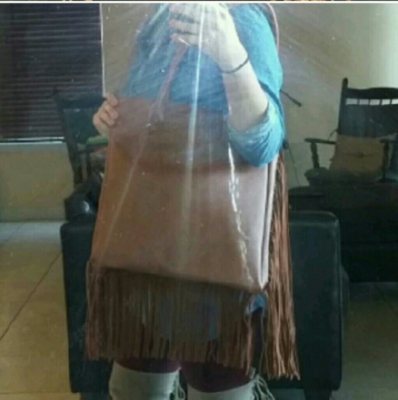 SOLD Fringed Tote - Picture 3 of 3