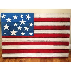 Pallet Board American Flag Sign