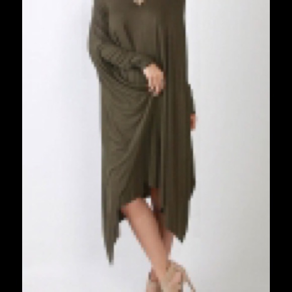 UNEVEN HEM DRESS - Picture 1 of 2