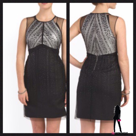 Kay Unger Dresses & Skirts - HP 🎉Kay Unger Illusion Top Black Cocktail Dress 8