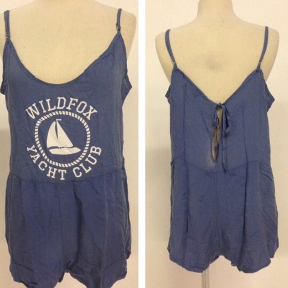 Authentic Wildfox Couture Sail On Rio Romper - Picture 2 of 3