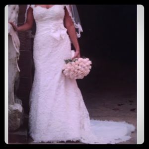 Ivory Lace Stefan Jolie Custom Wedding Dress