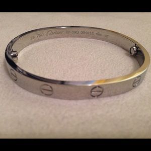 Silver Inspired Love Bracelet Screw Bangle