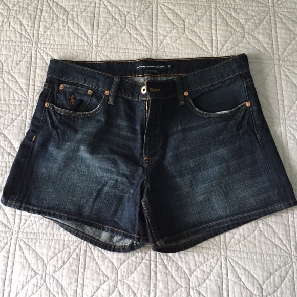 NWOT Ralph Lauren Sport denim shorts W US12.