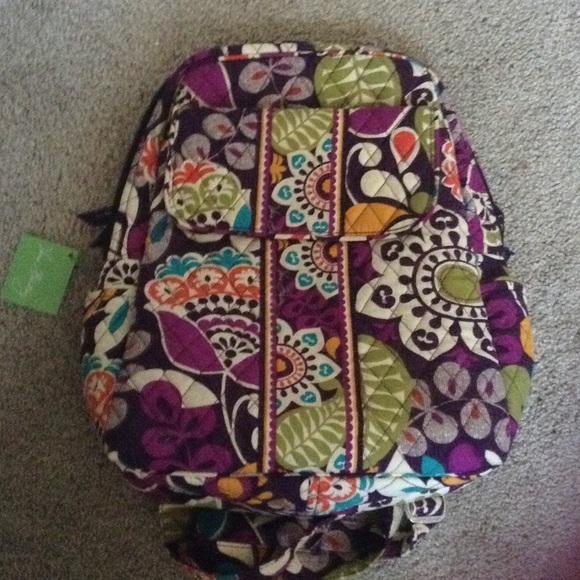 Authentic Vera Bradley backpack. Plum crazy.